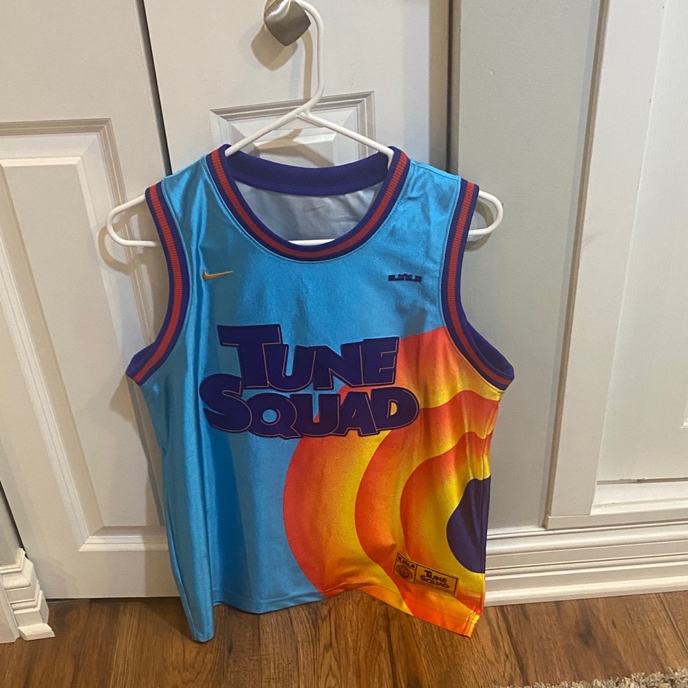 Nike Tune Squad Blue and Orange Jersey